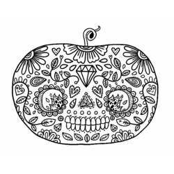 Coloring page: Day of the Dead (Holidays and Special occasions) #60118 - Free Printable Coloring Pages
