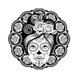 Coloring page: Day of the Dead (Holidays and Special occasions) #60122 - Printable coloring pages