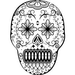 Coloring page: Day of the Dead (Holidays and Special occasions) #60123 - Free Printable Coloring Pages
