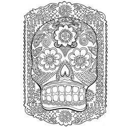 Coloring page: Day of the Dead (Holidays and Special occasions) #60127 - Free Printable Coloring Pages