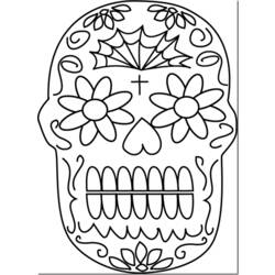 Coloring page: Day of the Dead (Holidays and Special occasions) #60154 - Printable coloring pages