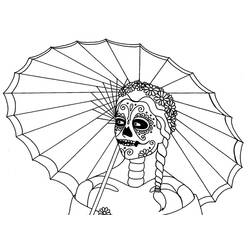 Coloring page: Day of the Dead (Holidays and Special occasions) #60155 - Free Printable Coloring Pages