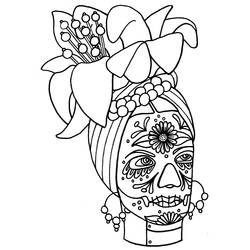 Coloring page: Day of the Dead (Holidays and Special occasions) #60176 - Free Printable Coloring Pages