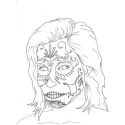 Coloring page: Day of the Dead (Holidays and Special occasions) #60193 - Free Printable Coloring Pages