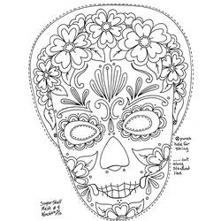 Coloring page: Day of the Dead (Holidays and Special occasions) #60209 - Free Printable Coloring Pages