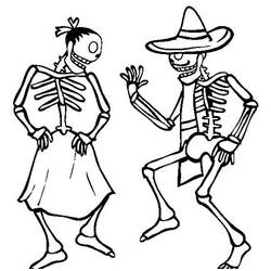 Coloring page: Day of the Dead (Holidays and Special occasions) #60248 - Printable coloring pages