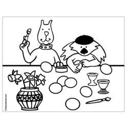 Coloring page: Easter (Holidays and Special occasions) #54641 - Free Printable Coloring Pages