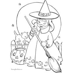 Coloring page: Halloween (Holidays and Special occasions) #55287 - Free Printable Coloring Pages