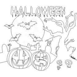 Coloring page: Halloween (Holidays and Special occasions) #55371 - Printable coloring pages