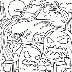 Coloring page: Halloween (Holidays and Special occasions) #55431 - Free Printable Coloring Pages