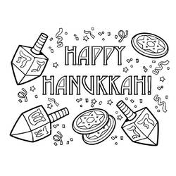 Coloring pages: Hanukkah - Printable coloring pages