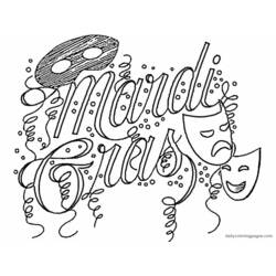 Coloring page: Mardi Gras (Holidays and Special occasions) #60614 - Printable coloring pages