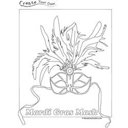 Coloring page: Mardi Gras (Holidays and Special occasions) #60631 - Free Printable Coloring Pages