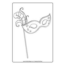 Coloring page: Mardi Gras (Holidays and Special occasions) #60633 - Printable coloring pages