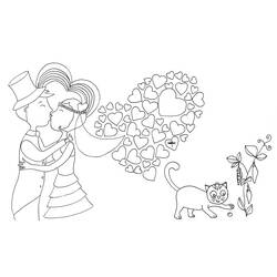 Coloring page: Marriage (Holidays and Special occasions) #55956 - Free Printable Coloring Pages