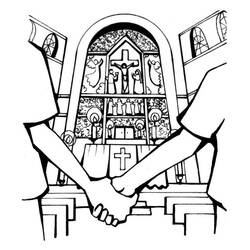Coloring page: Marriage (Holidays and Special occasions) #56036 - Free Printable Coloring Pages