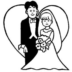 Coloring page: Marriage (Holidays and Special occasions) #56040 - Printable coloring pages