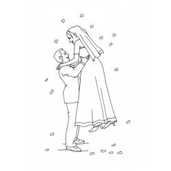 Coloring page: Marriage (Holidays and Special occasions) #56050 - Printable coloring pages