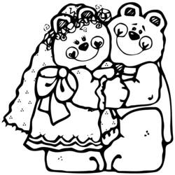 Coloring page: Marriage (Holidays and Special occasions) #56052 - Printable coloring pages
