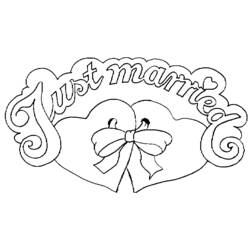 Coloring page: Marriage (Holidays and Special occasions) #56106 - Free Printable Coloring Pages