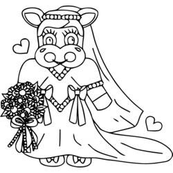 Coloring page: Marriage (Holidays and Special occasions) #56196 - Free Printable Coloring Pages