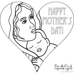 Coloring page: Mothers Day (Holidays and Special occasions) #129762 - Free Printable Coloring Pages