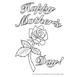 Coloring page: Mothers Day (Holidays and Special occasions) #129780 - Free Printable Coloring Pages