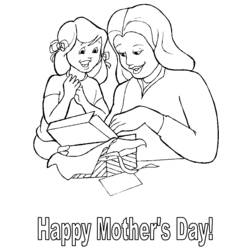 Coloring page: Mothers Day (Holidays and Special occasions) #129781 - Free Printable Coloring Pages