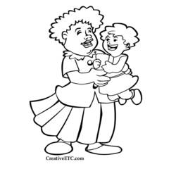 Coloring page: Mothers Day (Holidays and Special occasions) #129793 - Free Printable Coloring Pages