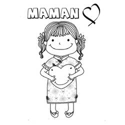 Coloring page: Mothers Day (Holidays and Special occasions) #129798 - Free Printable Coloring Pages