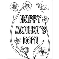 Coloring page: Mothers Day (Holidays and Special occasions) #129804 - Free Printable Coloring Pages