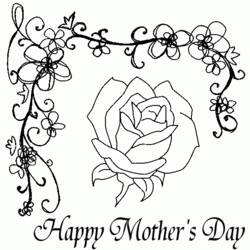 Coloring page: Mothers Day (Holidays and Special occasions) #129808 - Free Printable Coloring Pages