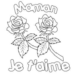Coloring page: Mothers Day (Holidays and Special occasions) #129814 - Free Printable Coloring Pages
