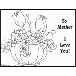 Coloring page: Mothers Day (Holidays and Special occasions) #129821 - Free Printable Coloring Pages