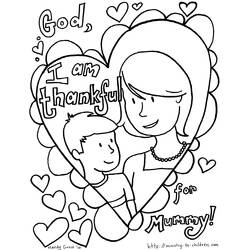 Coloring page: Mothers Day (Holidays and Special occasions) #129823 - Free Printable Coloring Pages