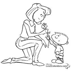 Coloring page: Mothers Day (Holidays and Special occasions) #129838 - Free Printable Coloring Pages