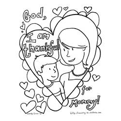 Coloring page: Mothers Day (Holidays and Special occasions) #129848 - Free Printable Coloring Pages