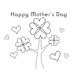 Coloring page: Mothers Day (Holidays and Special occasions) #129863 - Free Printable Coloring Pages