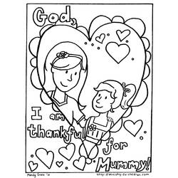 Coloring page: Mothers Day (Holidays and Special occasions) #129888 - Free Printable Coloring Pages