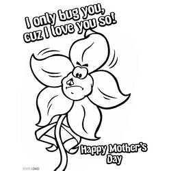 Coloring page: Mothers Day (Holidays and Special occasions) #129899 - Free Printable Coloring Pages