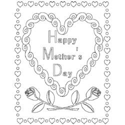 Coloring page: Mothers Day (Holidays and Special occasions) #129926 - Free Printable Coloring Pages