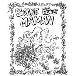 Coloring page: Mothers Day (Holidays and Special occasions) #129934 - Free Printable Coloring Pages