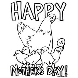 Coloring page: Mothers Day (Holidays and Special occasions) #129939 - Free Printable Coloring Pages