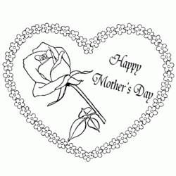 Coloring page: Mothers Day (Holidays and Special occasions) #129959 - Free Printable Coloring Pages
