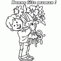 Coloring page: Mothers Day (Holidays and Special occasions) #129975 - Printable coloring pages