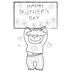 Coloring page: Mothers Day (Holidays and Special occasions) #129984 - Free Printable Coloring Pages