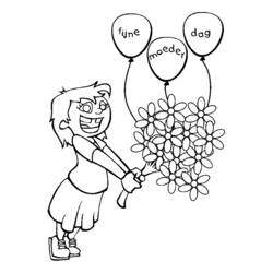 Coloring page: Mothers Day (Holidays and Special occasions) #129997 - Free Printable Coloring Pages