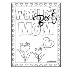 Coloring page: Mothers Day (Holidays and Special occasions) #130001 - Free Printable Coloring Pages