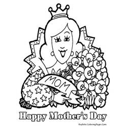 Coloring page: Mothers Day (Holidays and Special occasions) #130008 - Free Printable Coloring Pages