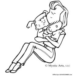 Coloring page: Mothers Day (Holidays and Special occasions) #130012 - Free Printable Coloring Pages